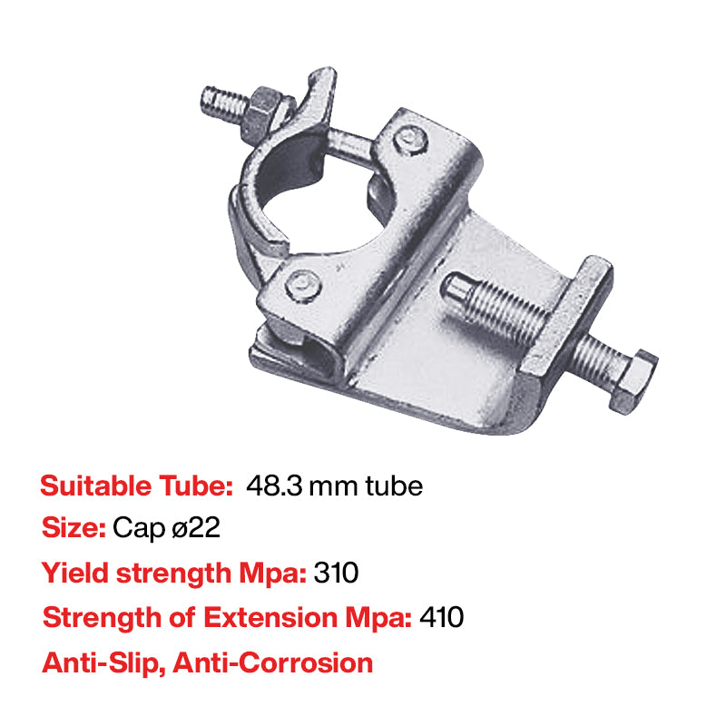 Scaffolding - Forged Girder Coupler (Steel Beam Coupler) - 48.3mm (Zinc Plated)
