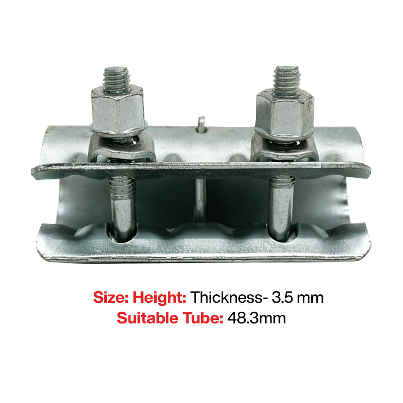 Scaffolding - Sleeve Coupler (External Joiner) - 48.33mm (Zinc Plated)