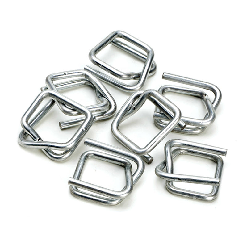 Heavy Duty Strapping Steel Wire Buckle, Silver, 19mm and 25mm