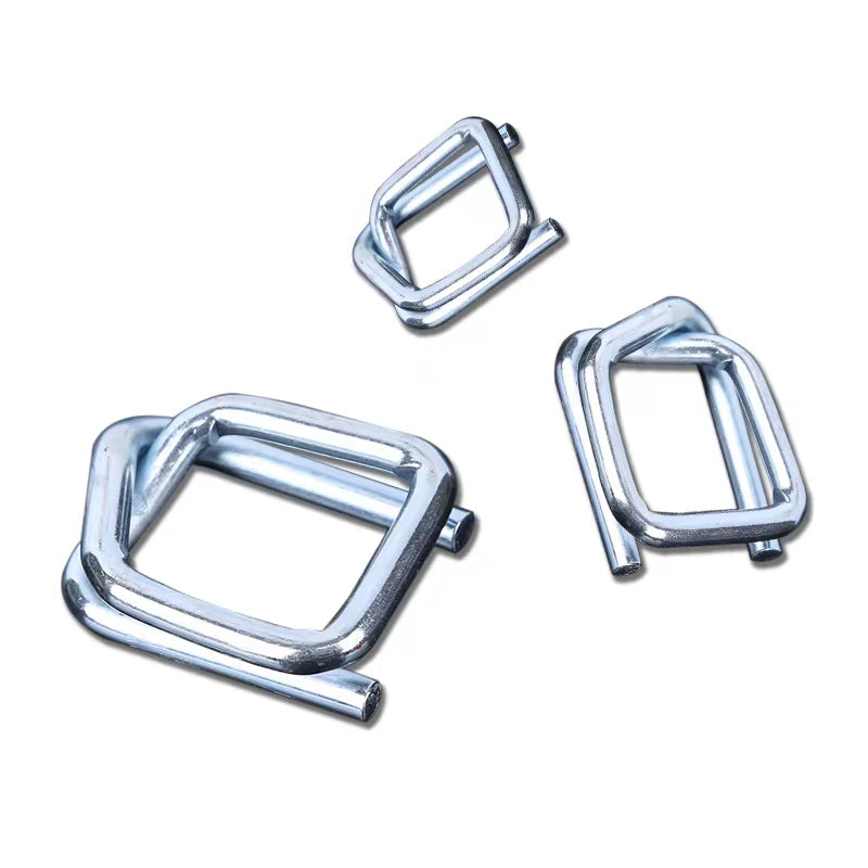 Heavy Duty Strapping Steel Wire Buckle, Silver, 19mm and 25mm