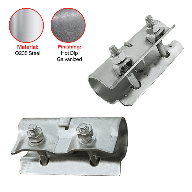 Scaffolding - Sleeve Coupler (External Joiner) - 48.33mm (Zinc Plated)