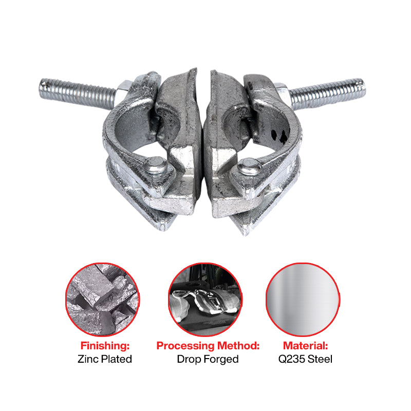 Scaffolding - Forged Swivel Coupler - 48.3mm * 48.3mm (Zinc Plated)