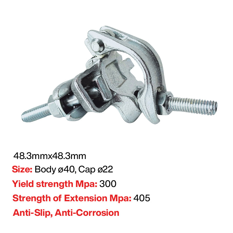 Scaffolding - Forged Double Coupler - 48.3mm * 48.3mm (Zinc Plated)