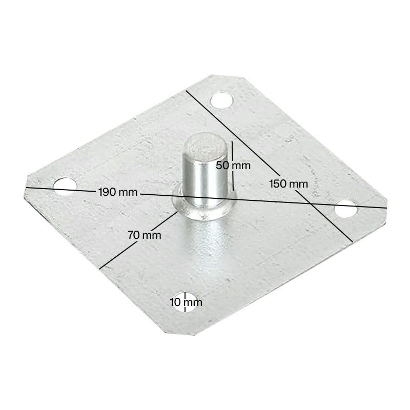 Zinc-Plated Scaffolding Base Plate