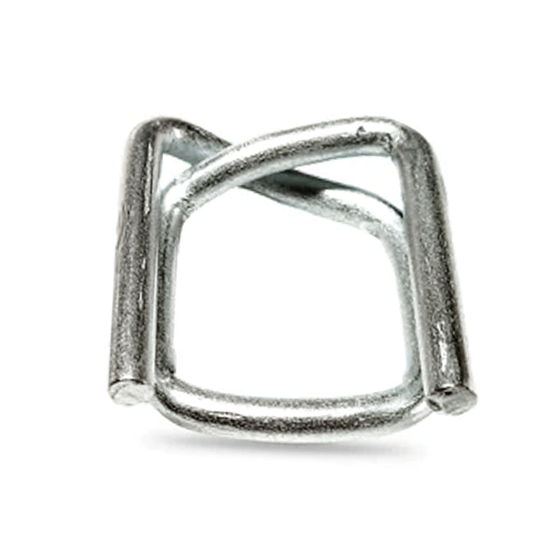 Heavy Duty Strapping Steel Wire Buckle, Silver, 19mm and 25mm
